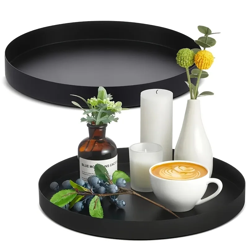 Candle Holder Supplies - 1 Buah Baki ABS Melingkar Hitam