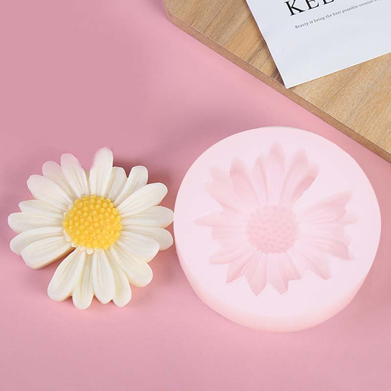 Candle Supplies Storage - DIY cetakan silikon lilin Daisy bunga
