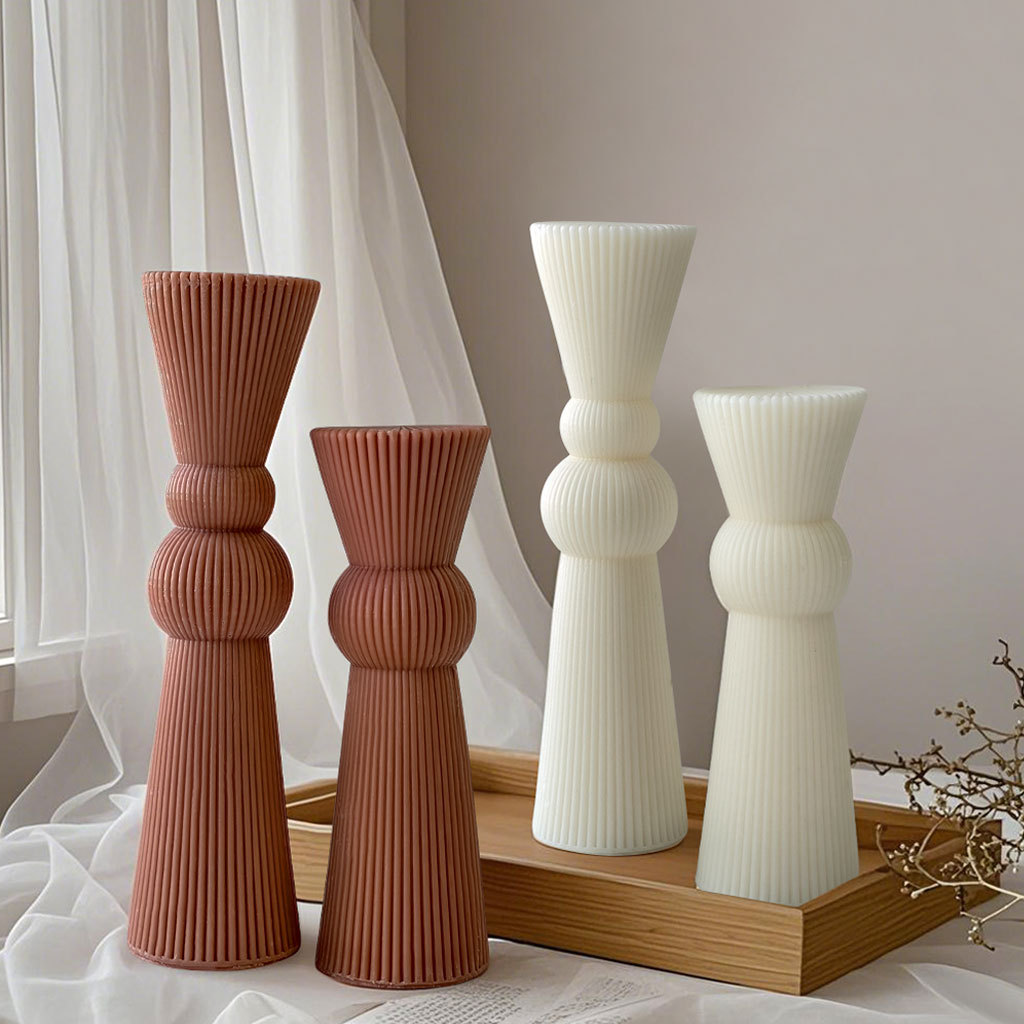 Candle Supplies Storage - DIY Cetakan Lilin Pilar Bergaris Batang