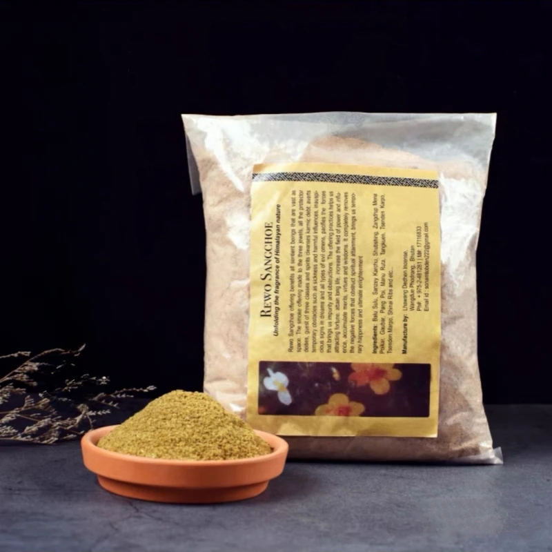Zen Candle Supplies - Bubuk dupa pasokan asap Bhutan 250g