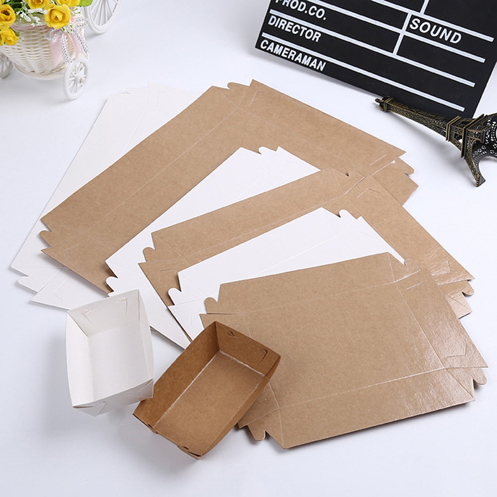 30 Buah Kotak Kemasan Sekali P - Kraft Paper Box ulasan dan harga