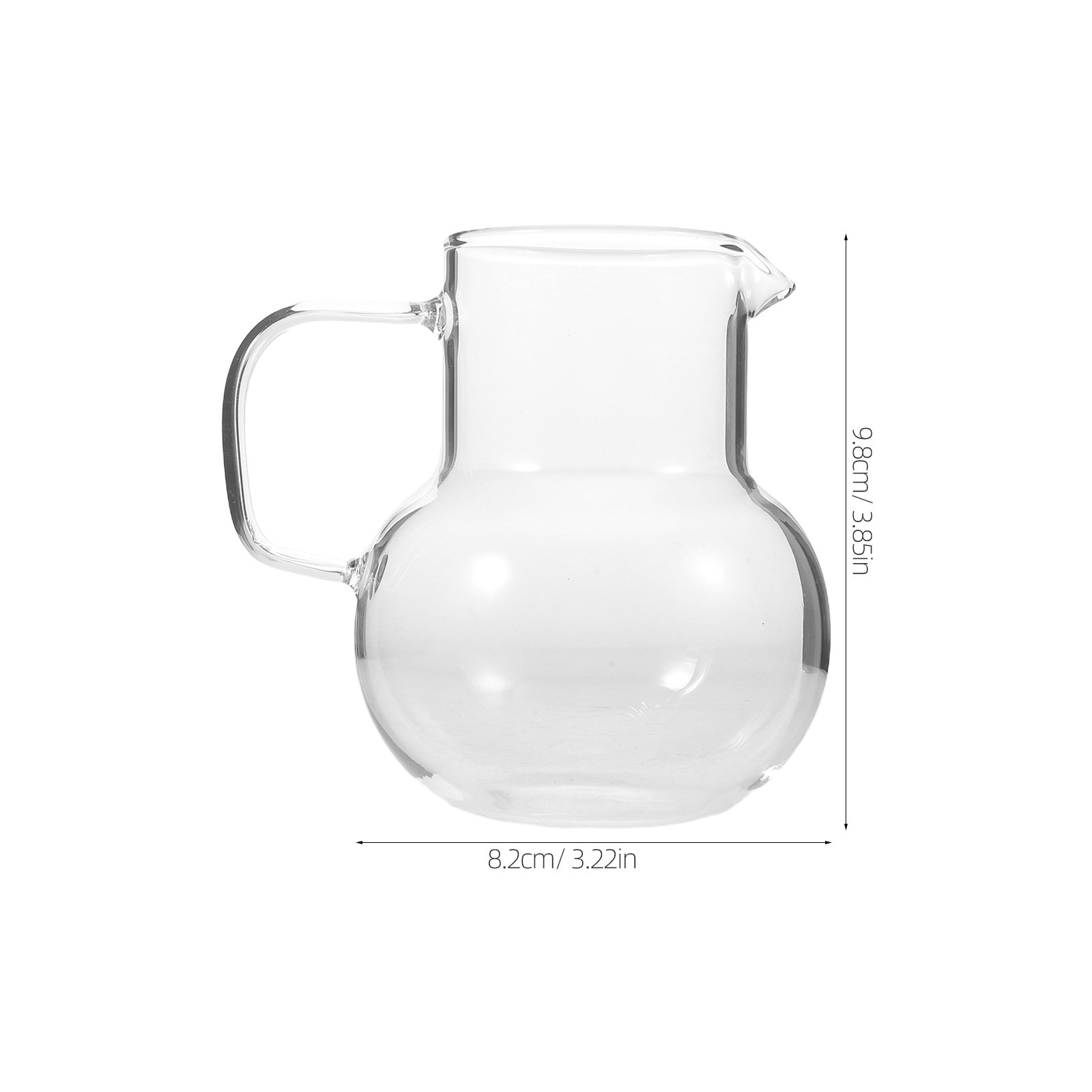 6.8oz 200Ml Pitcher Kaca denga - Pour Spout Pitcher ulasan dan harga