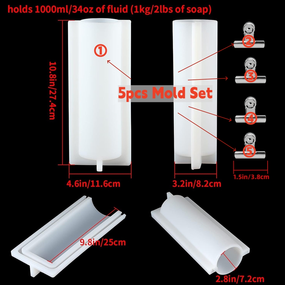 Cetakan Sabun Silinder Besar d - Candle Supplies Storage ulasan dan harga
