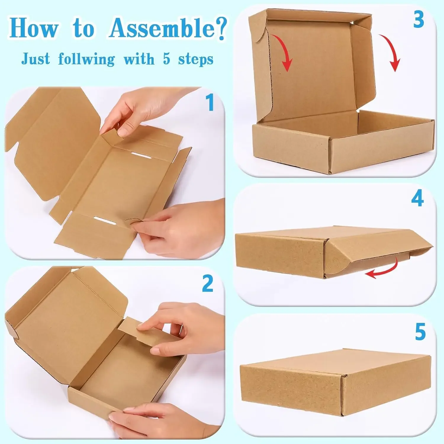 20/10 Buah Kotak Bergelombang  - Kraft Paper Box ulasan dan harga