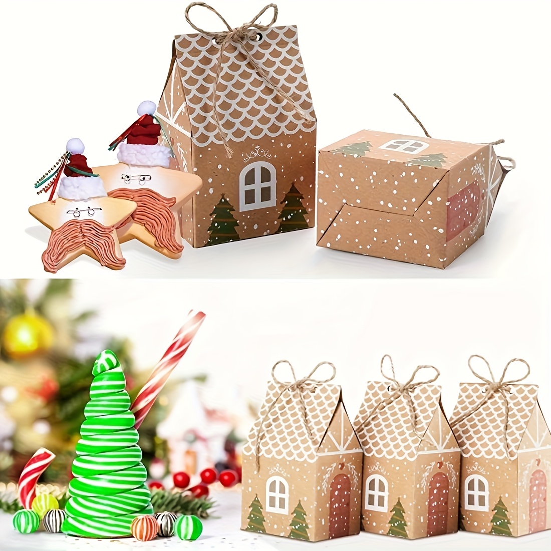 10/20 Buah Kotak Hadiah Kertas - Kraft Paper Box ulasan dan harga