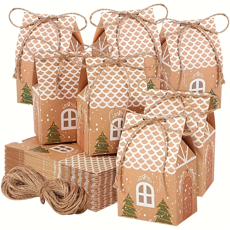 10/20 Buah Kotak Hadiah Kertas - Kraft Paper Box ulasan dan harga