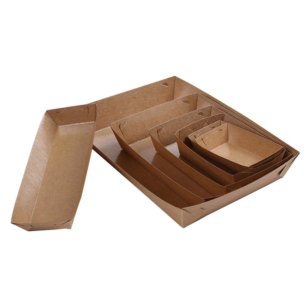30 Buah Kotak Kemasan Makanan  - Kraft Paper Box ulasan dan harga