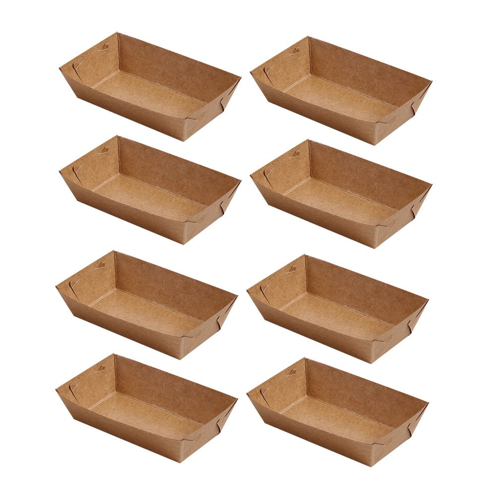 30 Buah Kotak Kemasan Makanan  - Kraft Paper Box ulasan dan harga