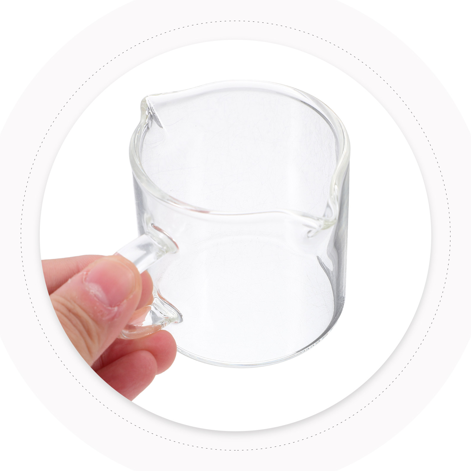 Pitcher Kaca Mini dengan Dua C - Pour Spout Pitcher ulasan dan harga