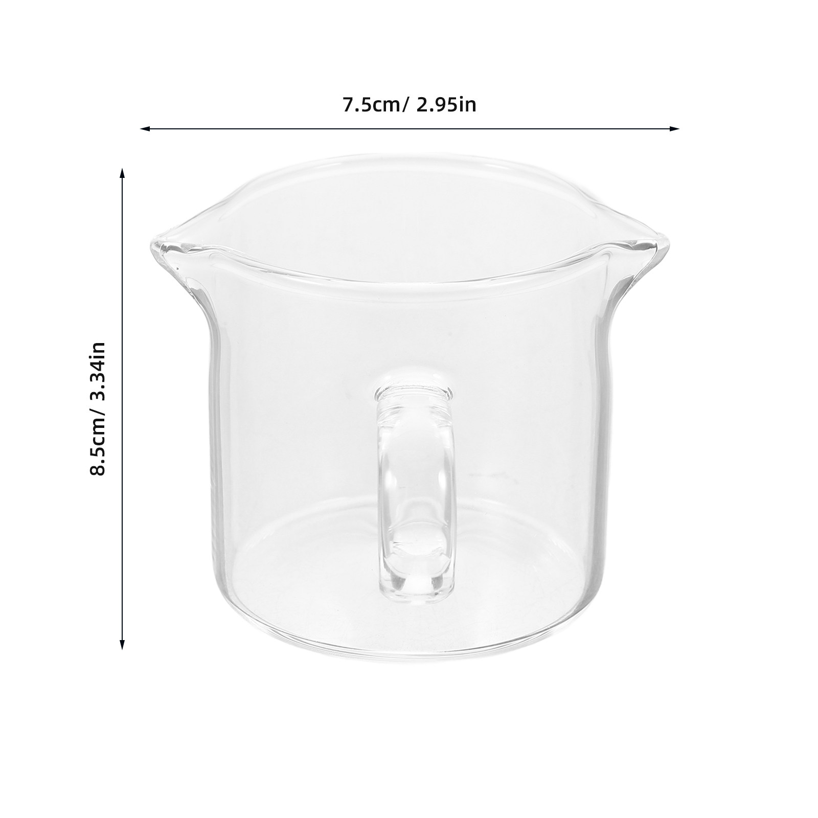 Pitcher Kaca Mini dengan Dua C - Pour Spout Pitcher ulasan dan harga
