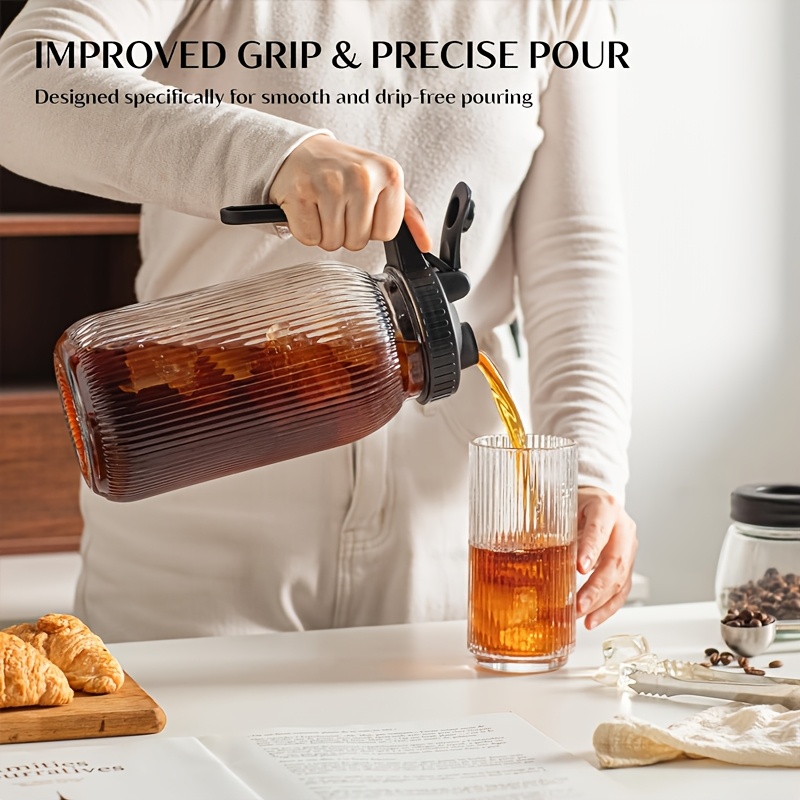 2 Buah Pitcher Gelas Mason Jar - Pour Spout Pitcher ulasan dan harga